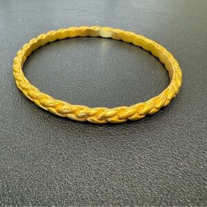 Julie Vos gold braided bangle. Size small